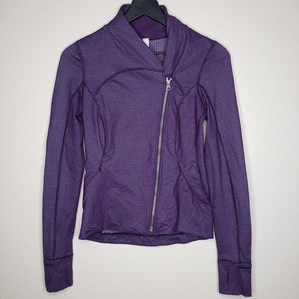 Lululemon Precision Jacket Chain Link Lilac Sz 6